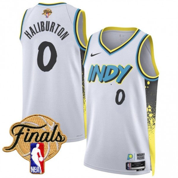 Tyrese Haliburton Indiana Pacers NBA Finals City Edition Jersey - White