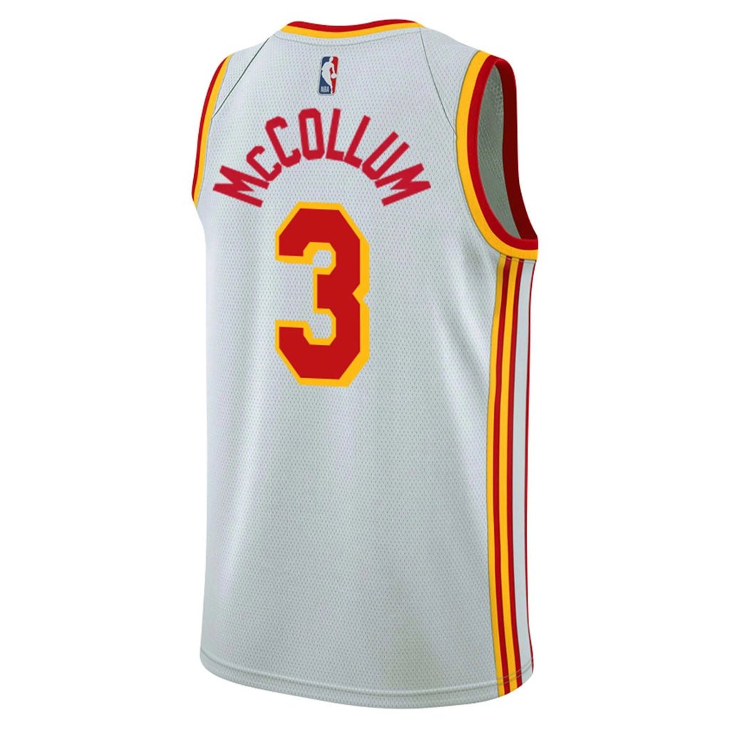 CJ McCollum Atlanta Hawks Jersey - Association Edition - White