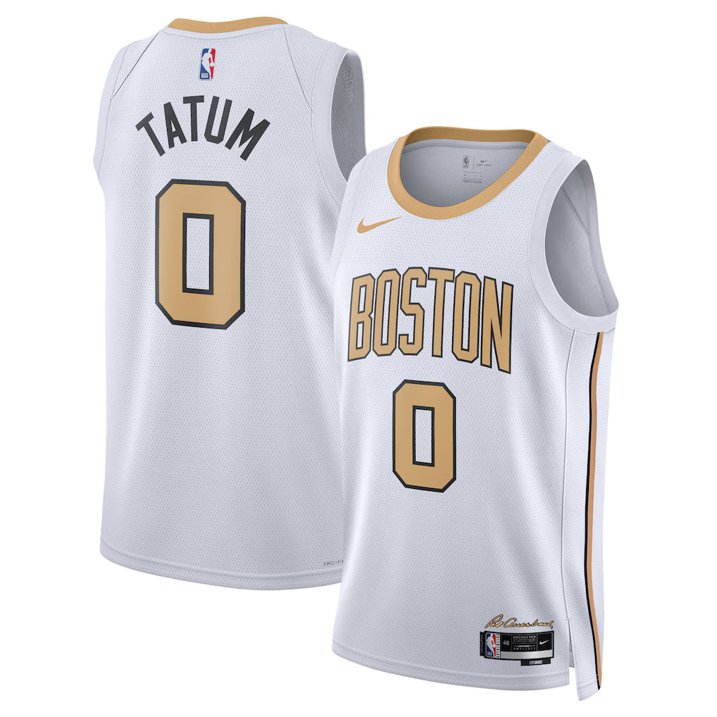Jayson Tatum Boston Celtics Unisex 2025/26 Swingman Jersey - White - City Edition