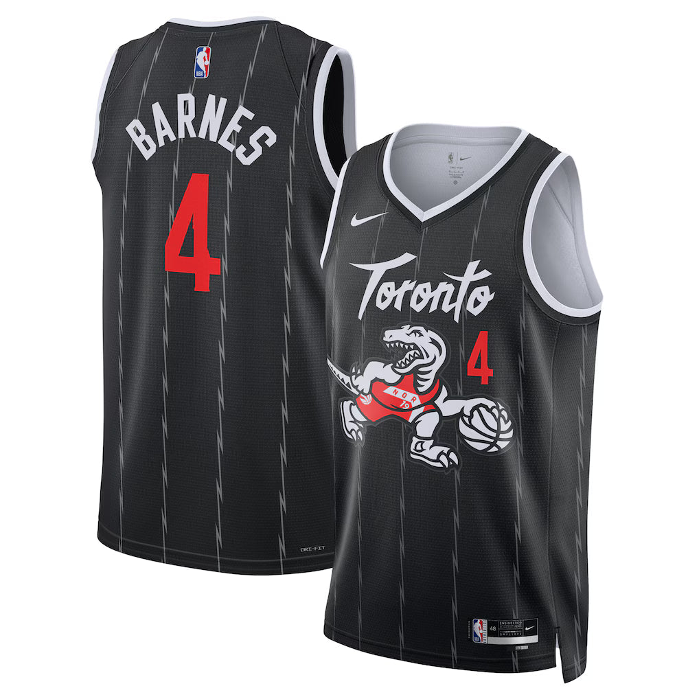 Scottie Barnes Toronto Raptors Unisex 2025/26 Swingman Jersey - Black - City Edition