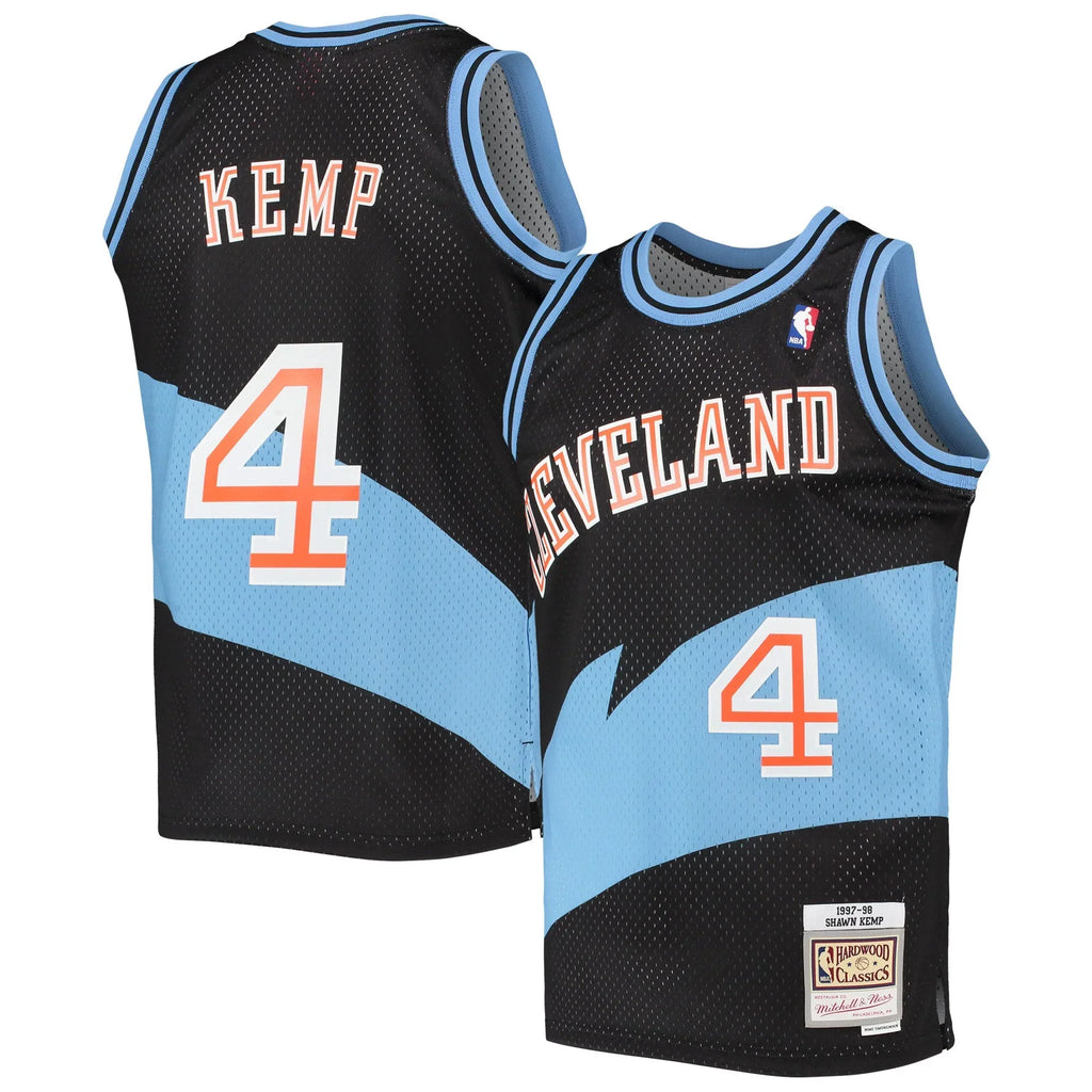 Shawn Kemp Cleveland Cavaliers 1997/98 Hardwood Classics Jersey - Black