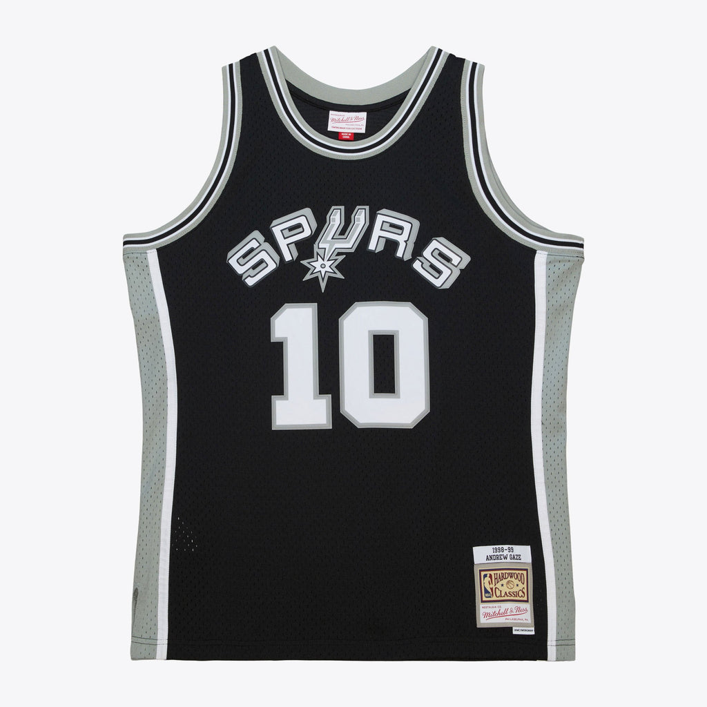 Andrew Gaze San Antonio Spurs 1998-99 Black Jersey Stitched