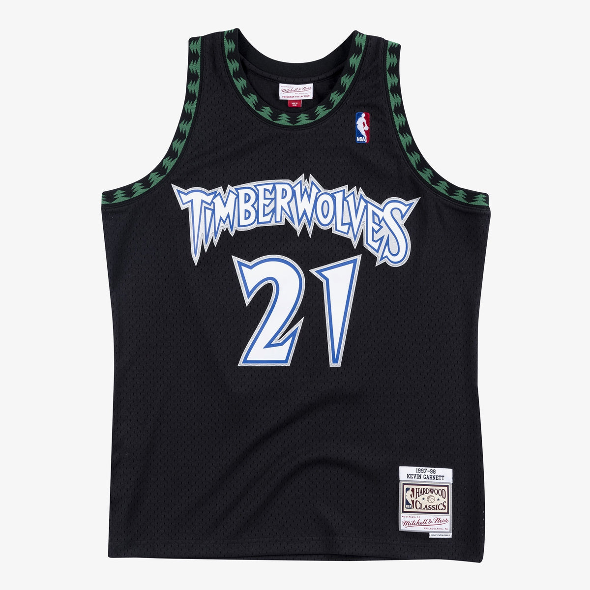 Kevin Garnett Minnesota Timberwolves 1997-98 Black Jersey Stitched