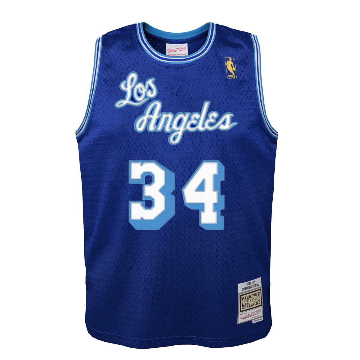 Youth Los Angeles Lakers Shaquille O'Neal Mitchell & Ness Blue 1996-97 Hardwood Classics Swingman Jersey