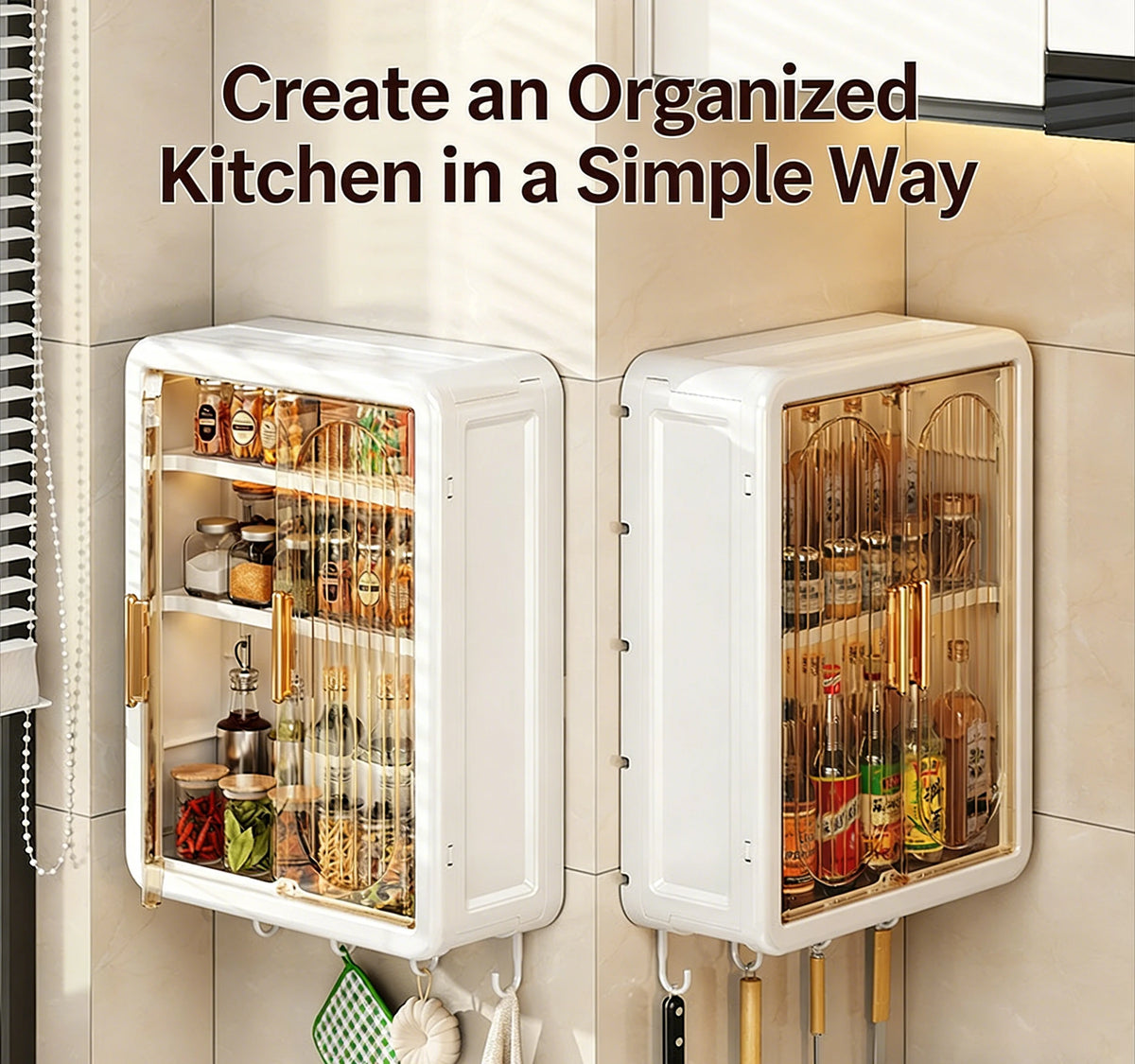 Selected Punch-Free Wall-Mounted Bathroom Storage Cabinet, Magnetic Dustproof Organizer, Shower Storage Box, Wall Hanging Organi