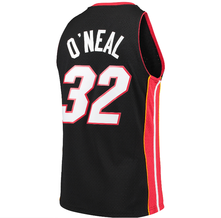 Men's Miami Heat Shaquille O'Neal Mitchell & Ness Black 2005-06 Hardwood Classics Swingman Jersey