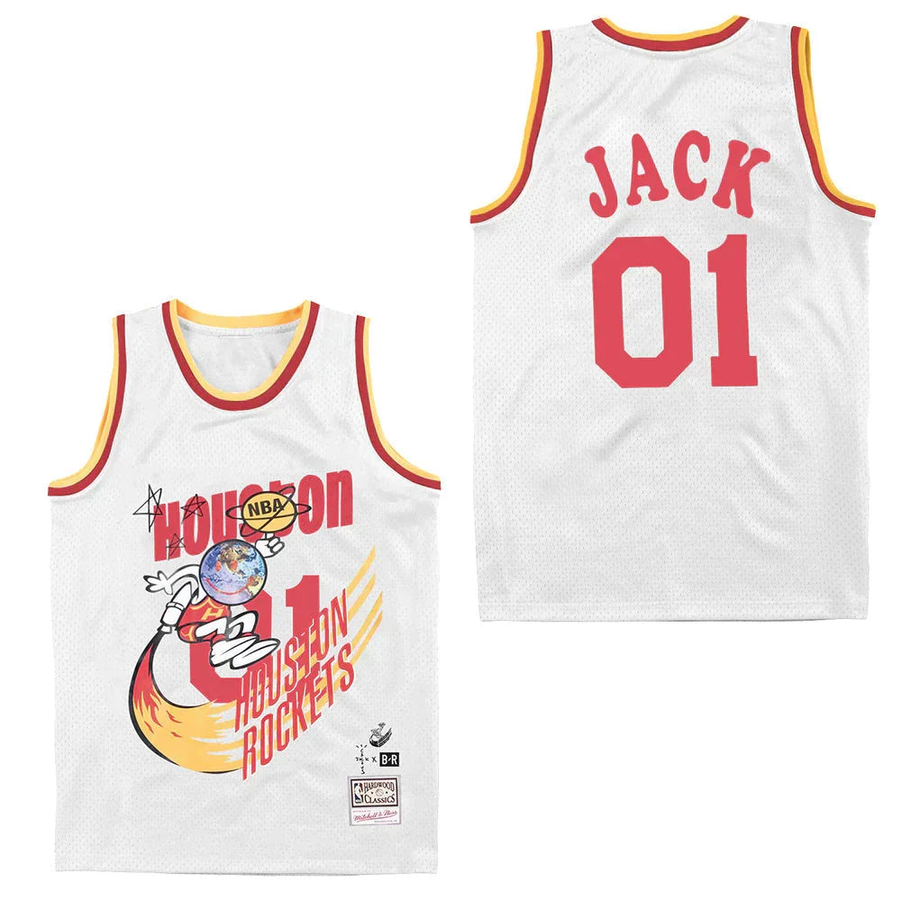 Travis Scott Cactus Jack Houston Rockets Jersey - White