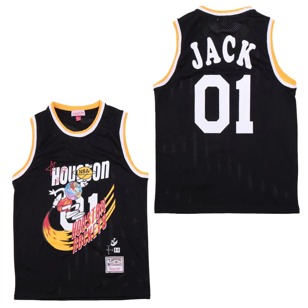 Travis Scott Cactus Jack Houston Rockets Jersey - Black