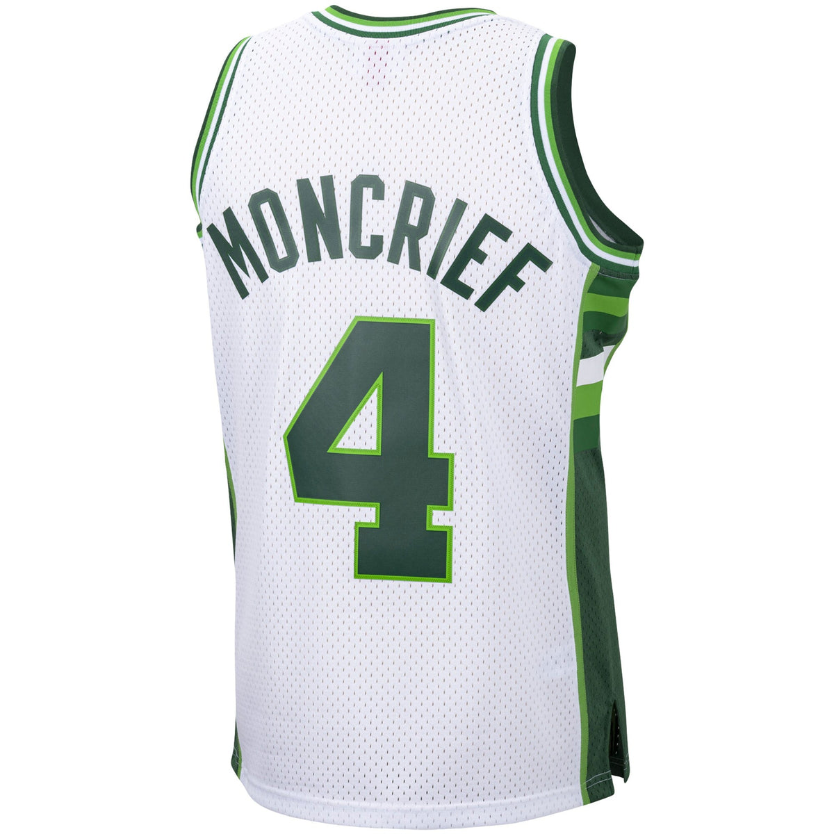 Men's Milwaukee Bucks Sidney Moncrief Mitchell & Ness White 1988-89 Hardwood Classics Swingman Jersey