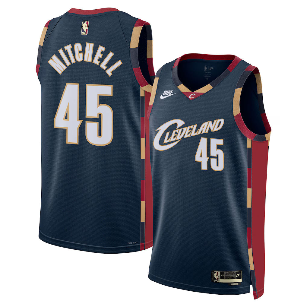 Donovan Mitchell Cleveland Cavaliers Unisex Swingman Jersey - Classic Edition - Navy