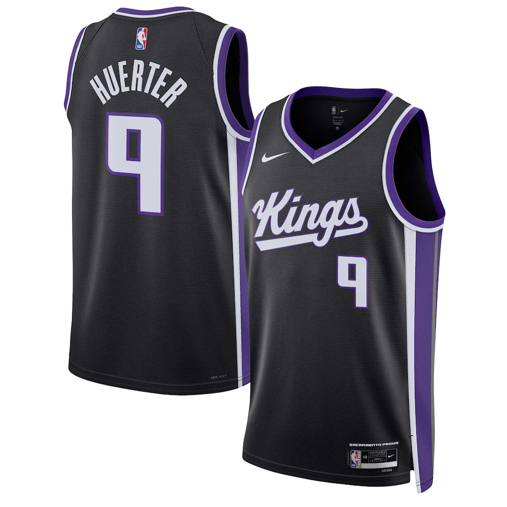 Kevin Huerter Sacramento Kings Unisex Swingman Jersey - Icon Edition - Black