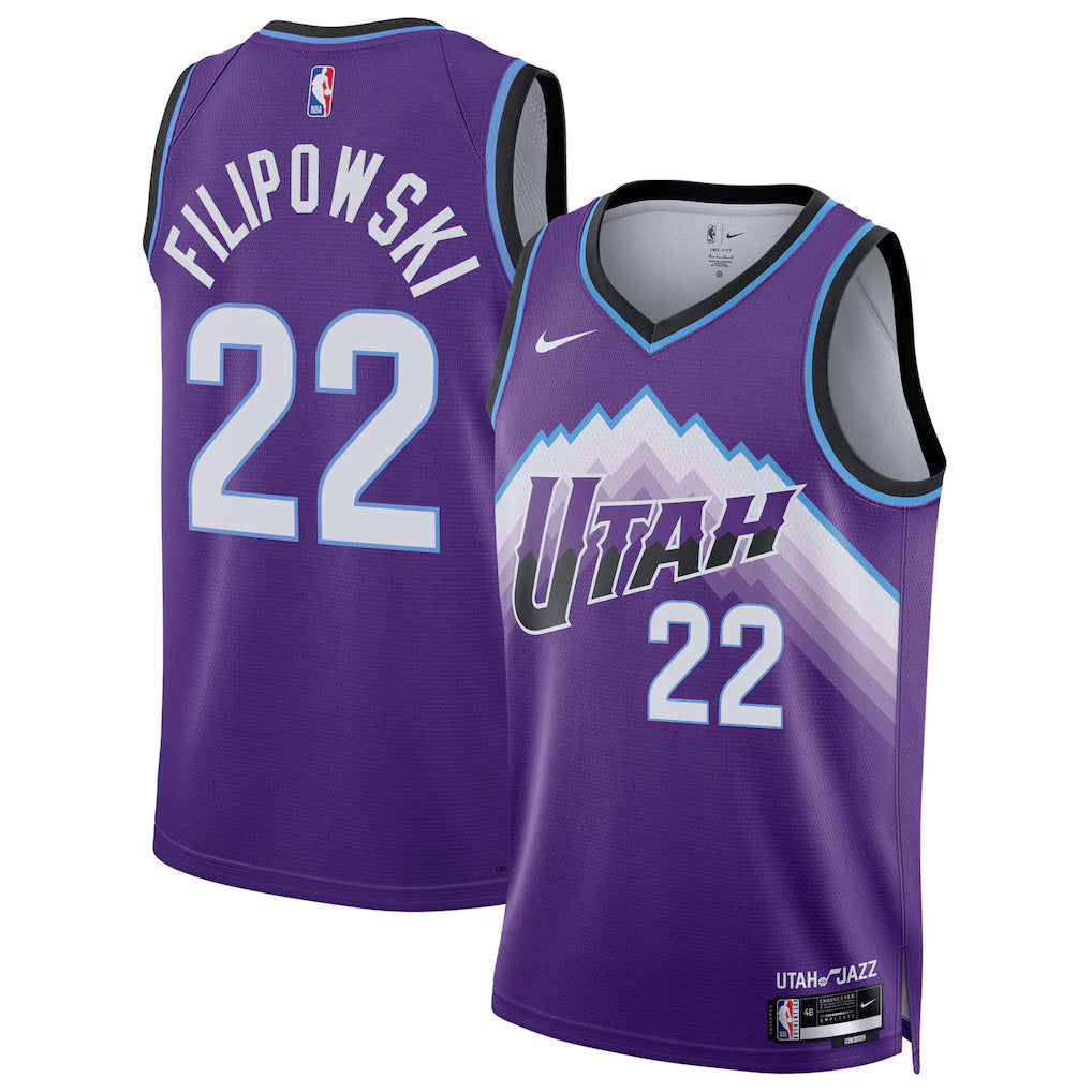 Kyle Filipowski Utah Jazz Unisex Swingman Jersey - Icon Edition - Purple